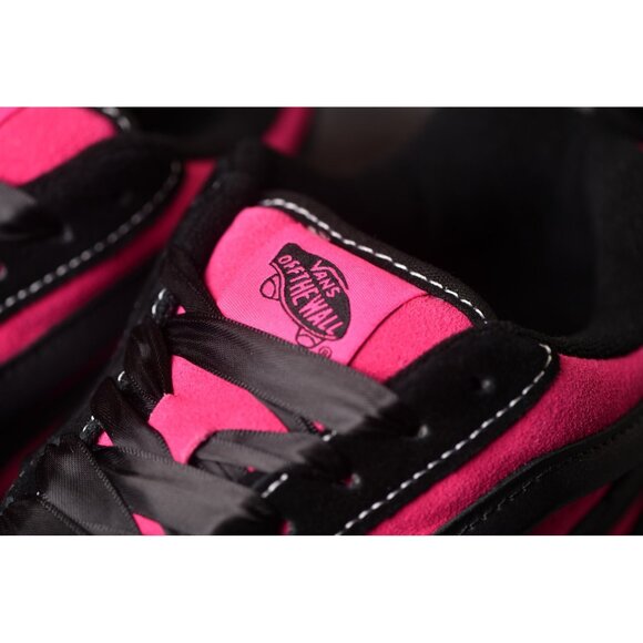 New! Size: 7.5 Women | VANS Knu Skate Platform Stacked | Black/Pink Satin - Picture 15 of 16
